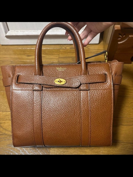 Mulberry Handbags - Mulberry Chestnut Brown Pebbled Leather Top-Handle Satchel